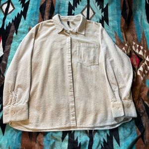 Divided Cream Corduroy Jacket